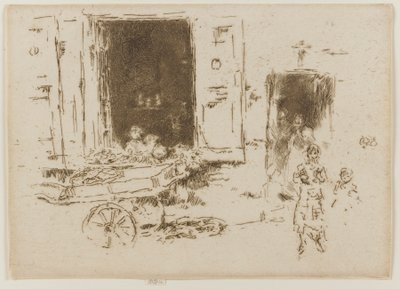 The Barrow- Quartier des Marolles, Brussels by James Abbott McNeill Whistler