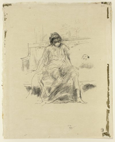 The Draped Figure, Seated by James Abbott McNeill Whistler