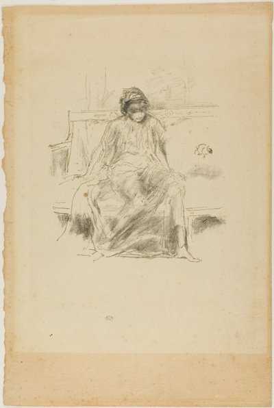 The Draped Figure, Seated by James Abbott McNeill Whistler