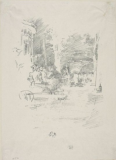 The Little Café au Bois by James Abbott McNeill Whistler