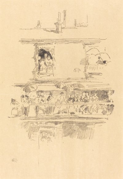 The Long Balcony by James Abbott McNeill Whistler