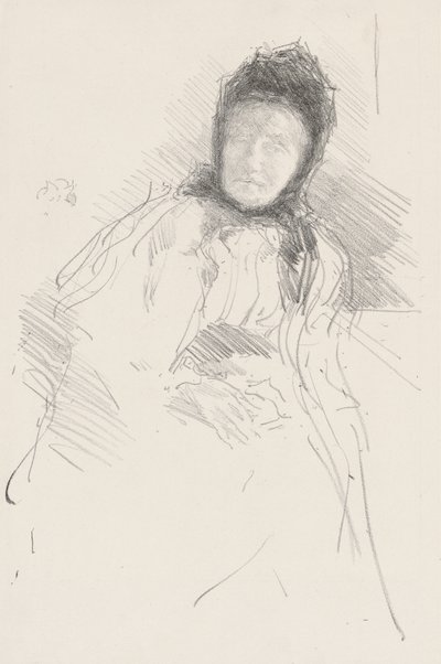 Unfinished Sketch of Lady Haden by James Abbott McNeill Whistler