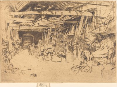 Wheelwright by James Abbott McNeill Whistler