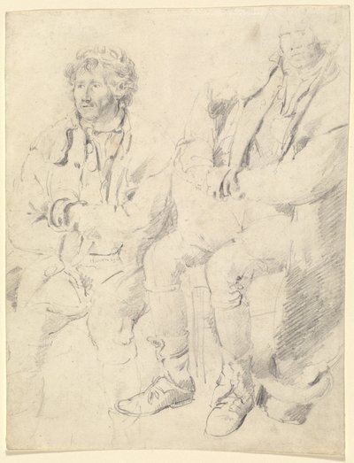 Two Studies of a Seated Man by James Ward