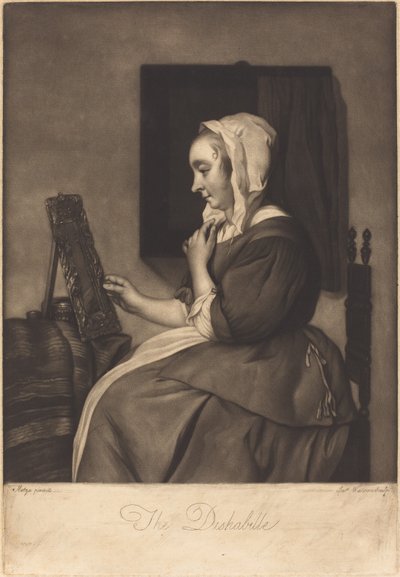 The Deshabille by James Watson after Gabriel Metsu