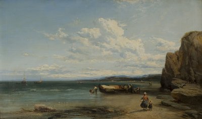 Coastal Scene with Boats, 1863 by James Webb