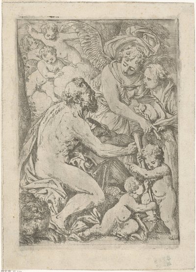 Saint Jerome by Jan Baptist Herregouts