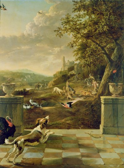 Hunting Scene by Jan Baptist Weenix