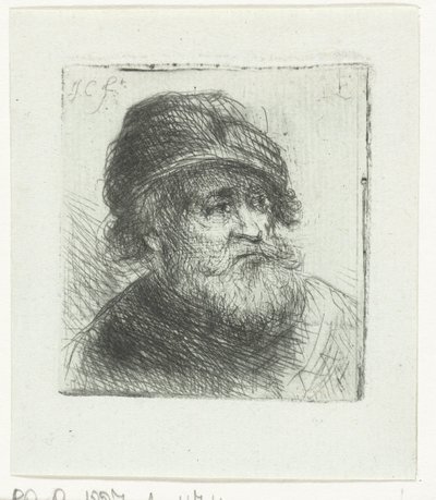 Old Man with Turban by Jan Chalon