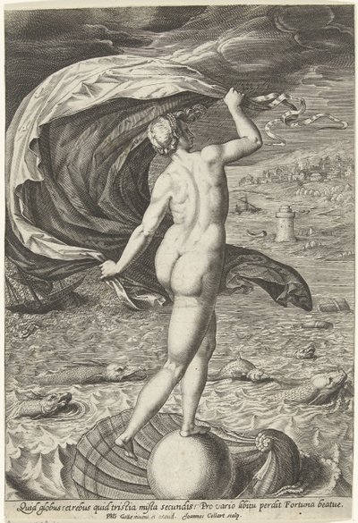 Fortune (Fortuna) by Jan Collaert (II)
