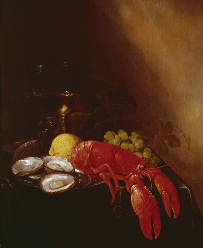Still Life with Lobster by Jan Frans van Son