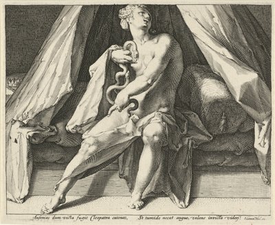 Death of Cleopatra by Jan Harmensz. Muller