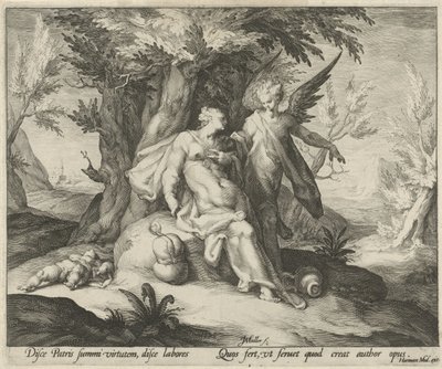 Hagar and Ishmael in the Desert by Jan Harmensz. Muller