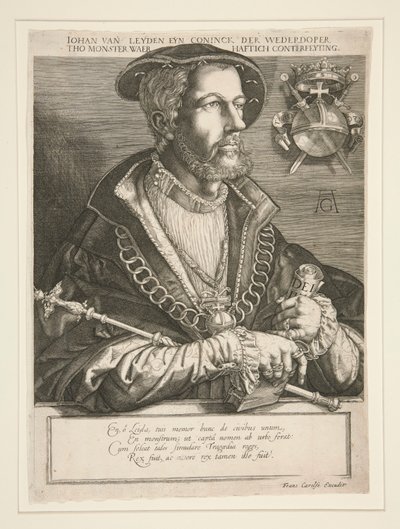 Jan Beuckelszoon (Jan van Leyden) by Jan Harmensz. Muller