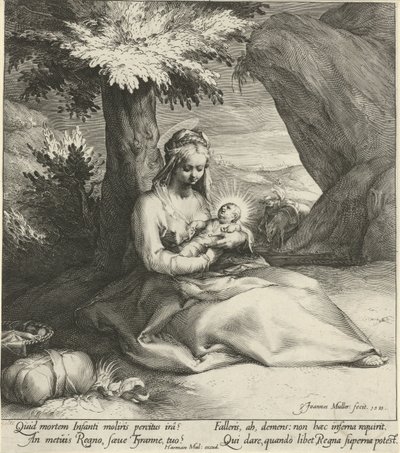 Rest on the Flight into Egypt by Jan Harmensz. Muller