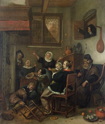 Interior Scene, c.1660-70 by Jan Havickszoon Steen