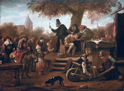 The Quacksalver by Jan Havickszoon Steen
