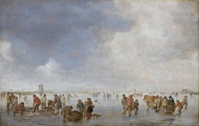 Winter Scene on the Ice by Jan Josefsz Goyen van