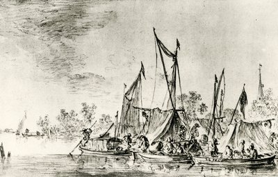 Dutch Canal Landscape by Jan Josephsz van Goyen