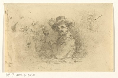 Soldier with Raised Glass by Jan Karel Jacob de Jonge