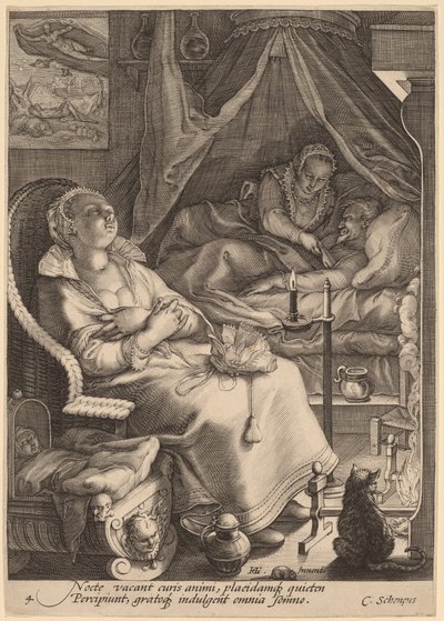Night by Jan Pietersz Saenredam, after Hendrik Goltzius