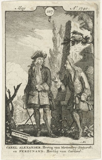 Conversation between Ferdinand Kettler and Karel Alexander by Jan Ruyter