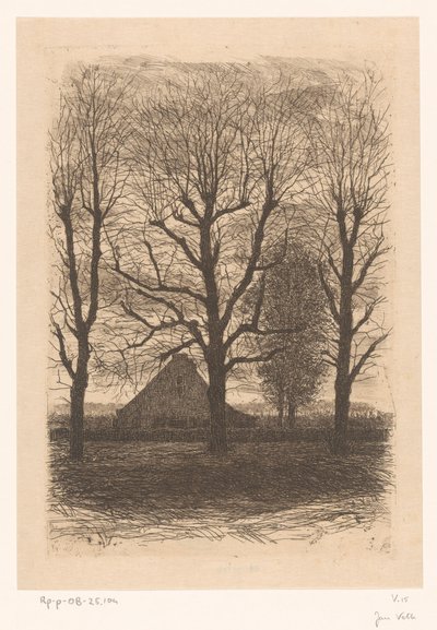 Farmhouse Among Tall Trees, Ewijkshoeve by Jan Veth