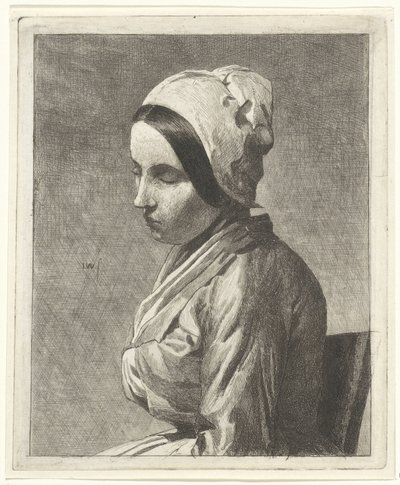 Study of a Seated Woman by Jan Weissenbruch