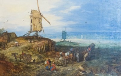 Landscape with Windmills by Jan the Elder Brueghel