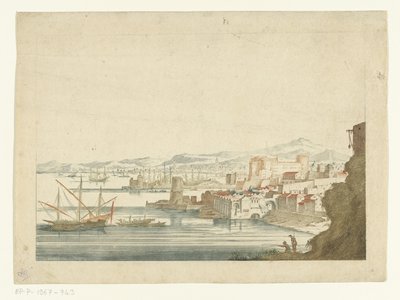 View of an Italian Harbor by Jan van Call (I)