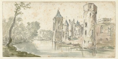 View of Egmond Castle by Jan van Goyen (possibly)