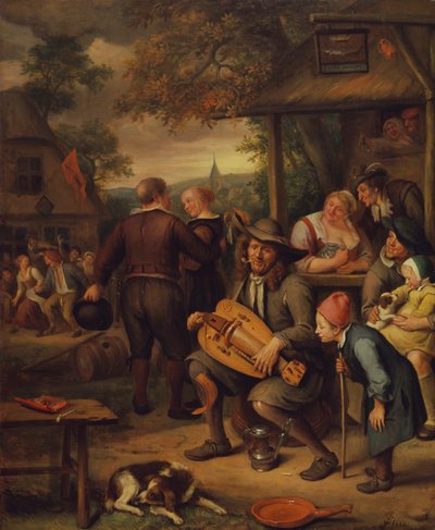 The Hurdy Gurdy Player by Jan van Kessel