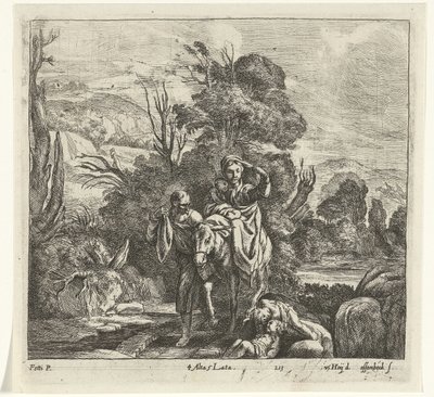 Flight into Egypt by Jan van Ossenbeeck