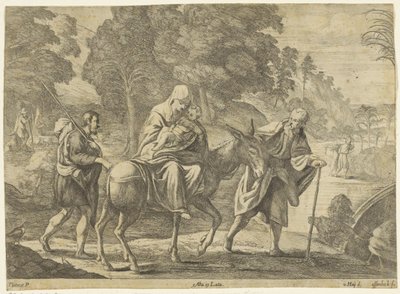 Flight into Egypt by Jan van Ossenbeeck