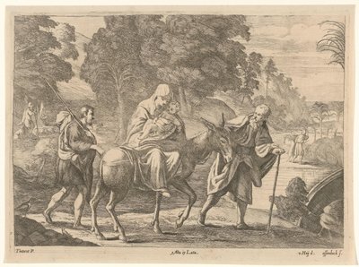 Flight into Egypt by Jan van Ossenbeeck