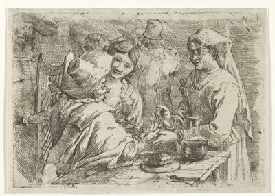 Fortune Teller with a Client by Jan van Ossenbeeck