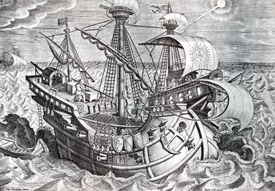 Navigation by Jan van der (1523 1605) Straet
