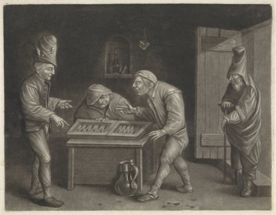 Backgammon players by Jan van der Bruggen