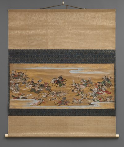 Battle Scene in Clouds by Japanese School