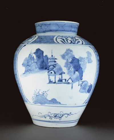 Blue and White Vase by Japanese School