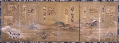 Views and Poems of the Twelve Months by Japanese School