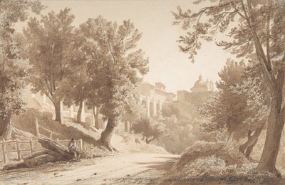 View of Ariccia by Jean Achille Benouville