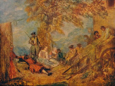 Camp Scene by Jean Antoine Watteau