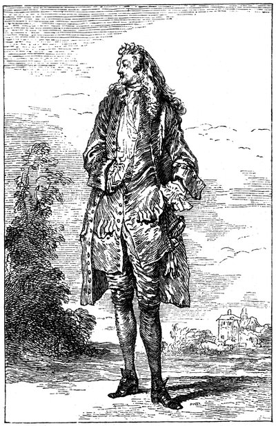 Man In French Costume by Jean Antoine Watteau