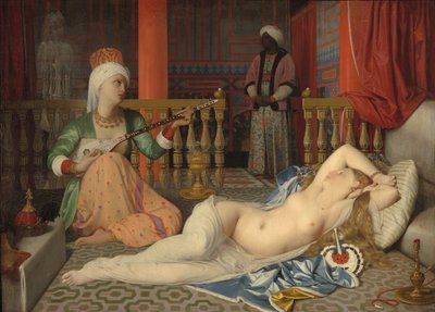 Odalisque with a Slave, 1839-40 by Jean Auguste Dominique Ingres