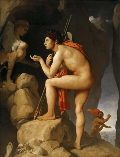 Oedipus and the Sphinx by Jean Auguste Dominique Ingres