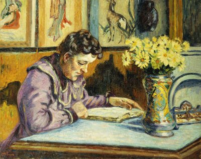 Woman Reading by Jean Baptiste Armand Guillaumin