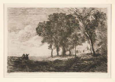 Landscape of by Jean Baptiste Camille Corot