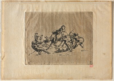 Bacchanal with Children and Donkey by Jean Baptiste Carpeaux
