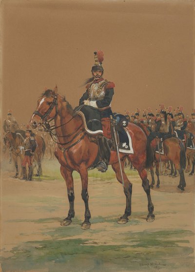 French Cuirassier by Jean Baptiste Edouard Detaille